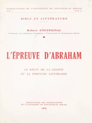 cover image of L'épreuve d'Abraham